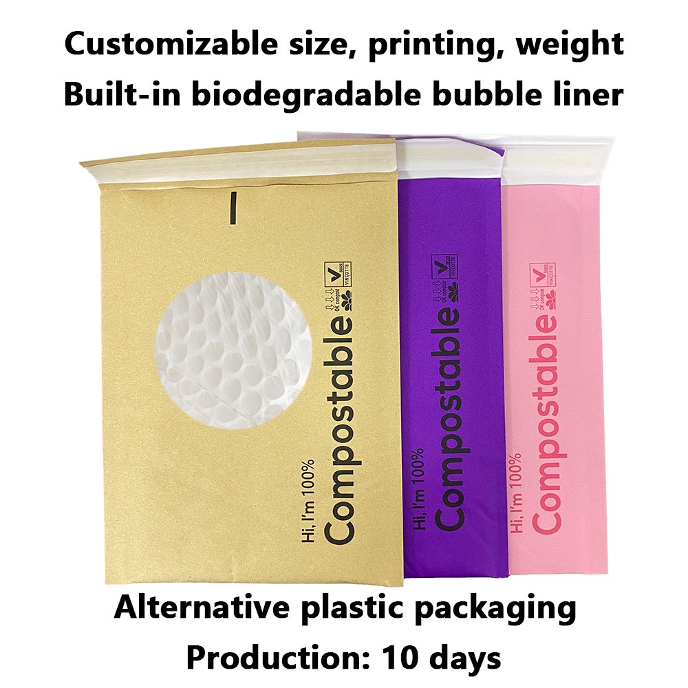 Zeal X သည် စဉ်ဆက်မပြတ် Ecommerce ထုပ်ပိုးမှုအတွက် 100% Biodegradable Compostable Mailers များကို Kraft Paper Bubble Bag ကို လွှင့်တင်ခဲ့သည်